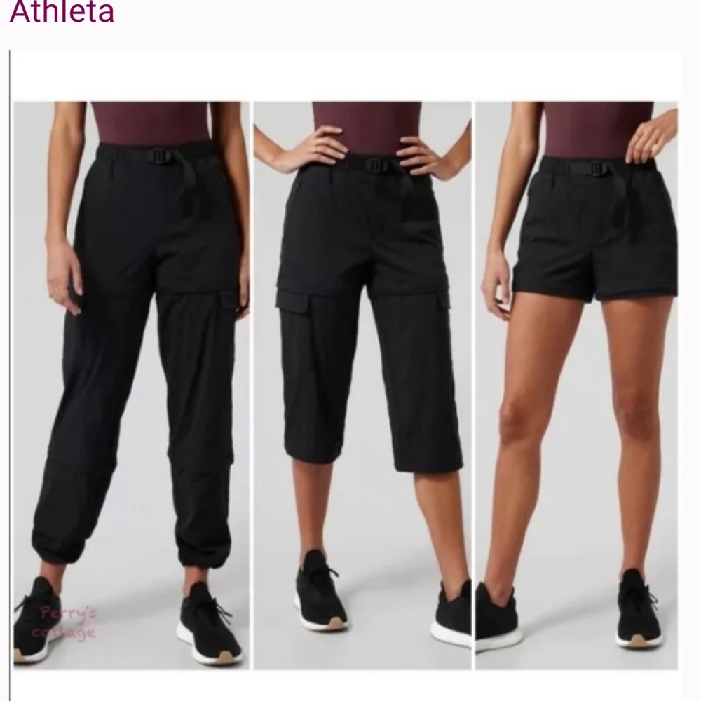 ATHLETA Trekkie Convertible Hiking Pants: Shorts/ Capris/ Joggers!